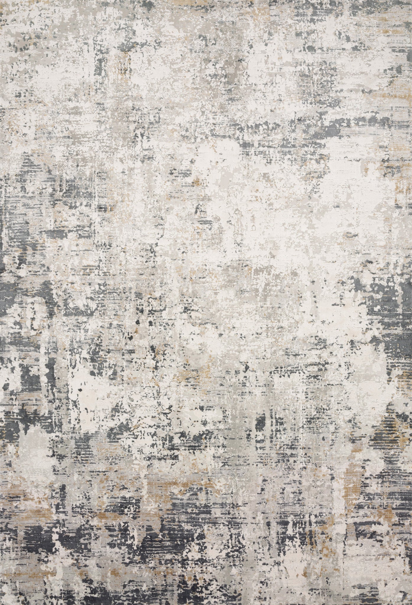 front view of Sienne Ivory / Granite luxury Rug