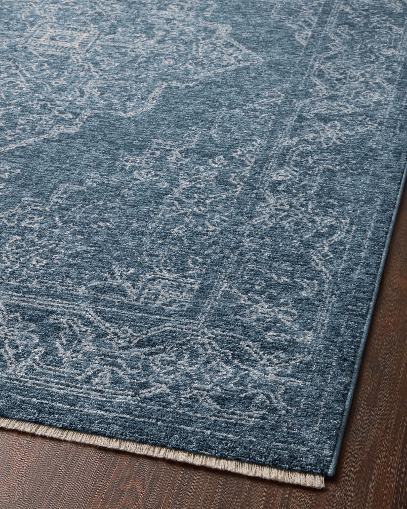 Vance Denim / Dove - Angled Corner on Wood (V)