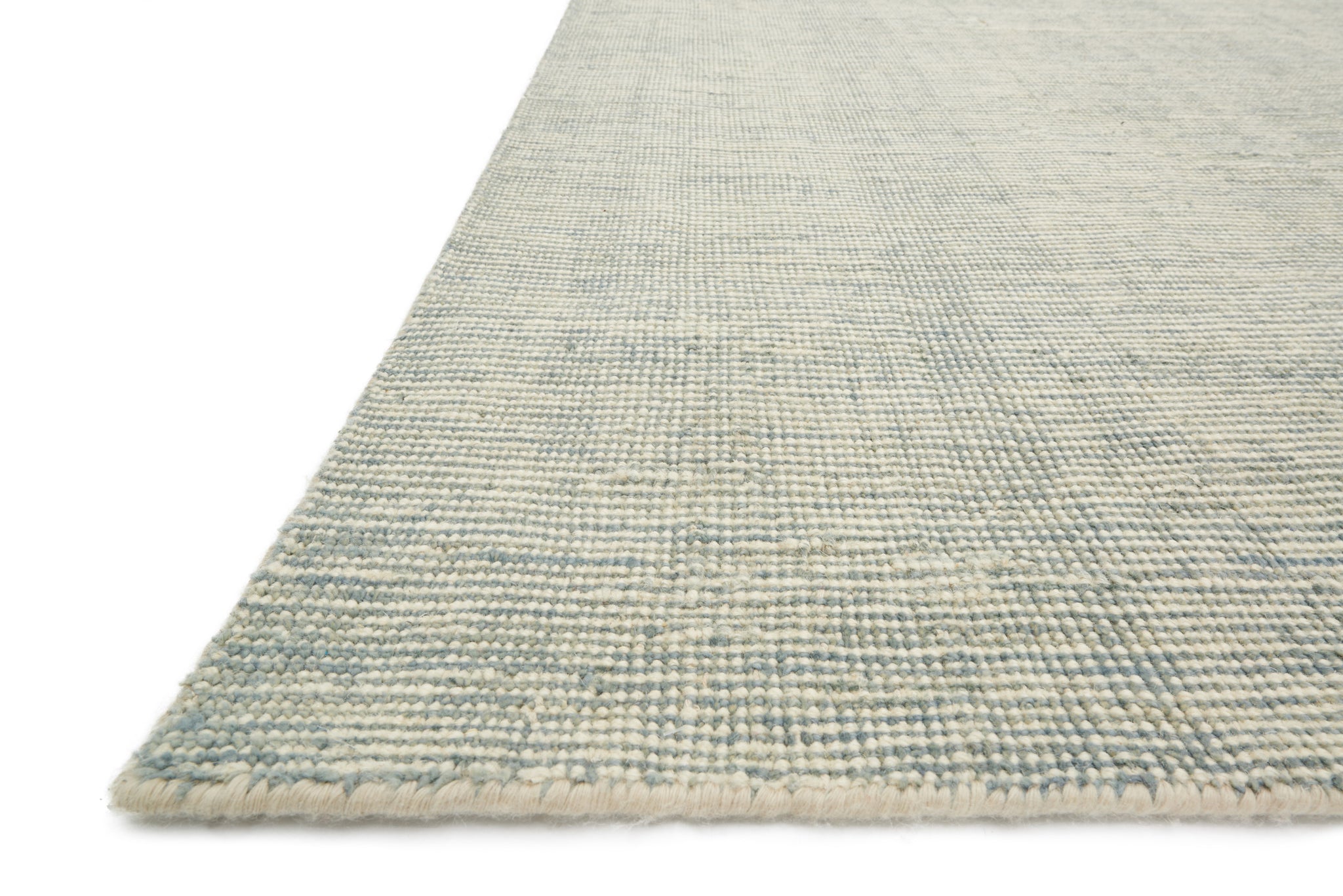 side view of Villa Lt. Blue luxury Rug