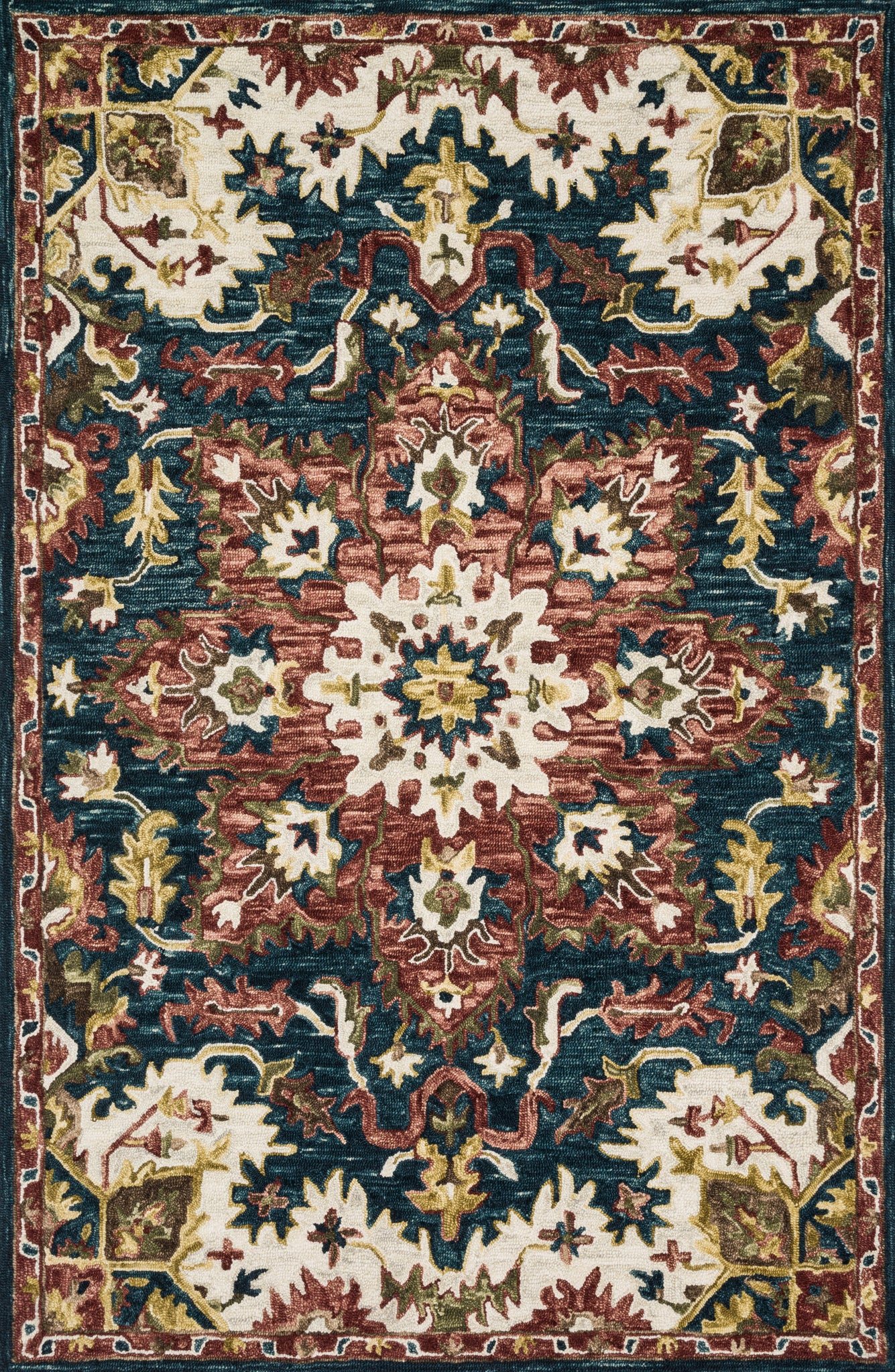 Victoria Teal / Raspberry - Aerial Image