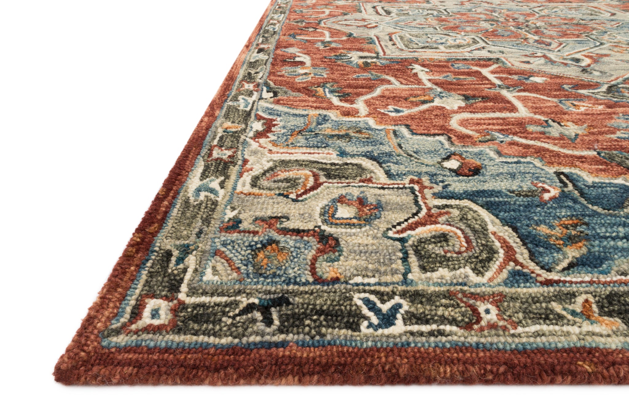 Victoria Red / Multi - Rug Corner (H)