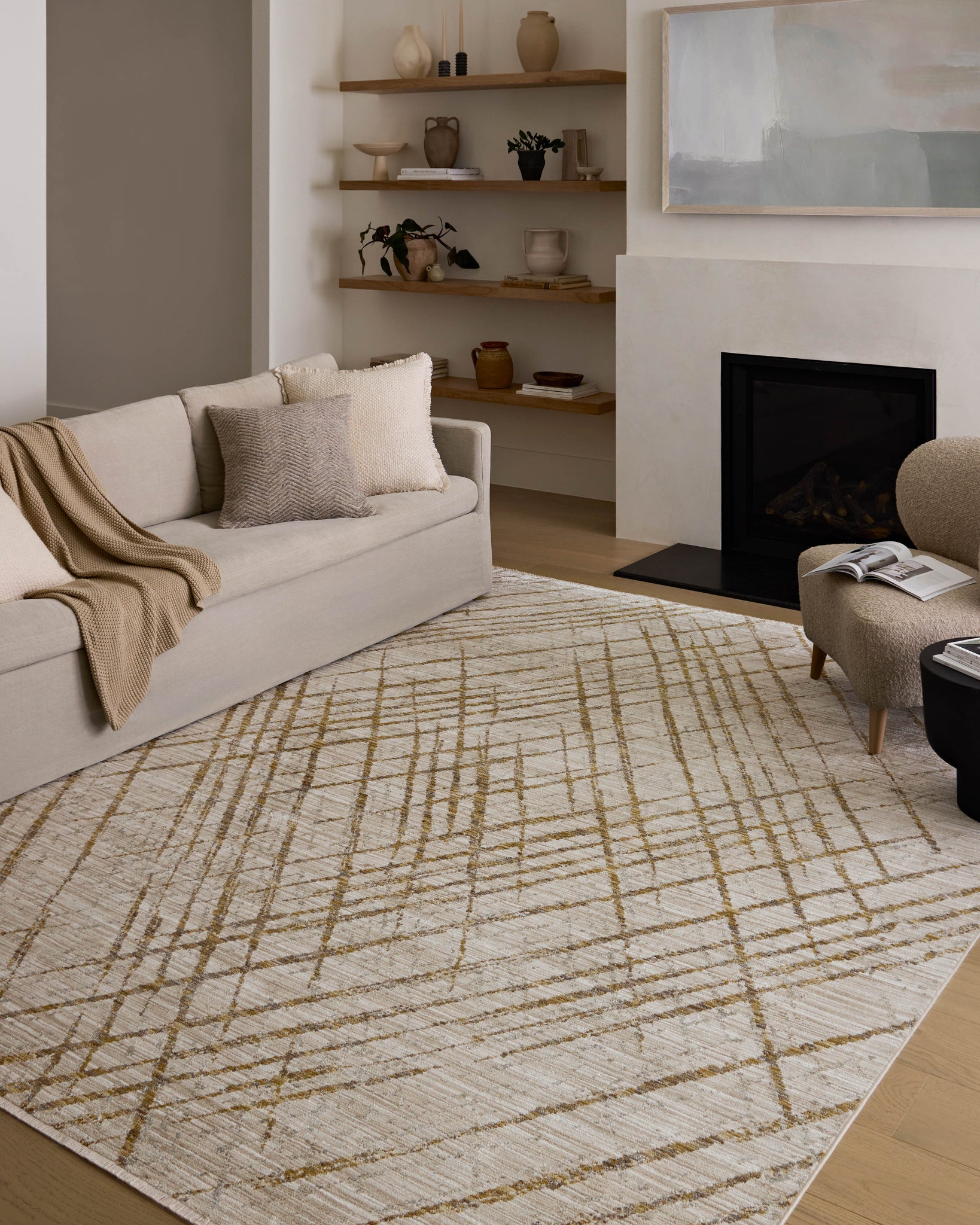 Wade Beige / Gold - Roomscene #3 (V)