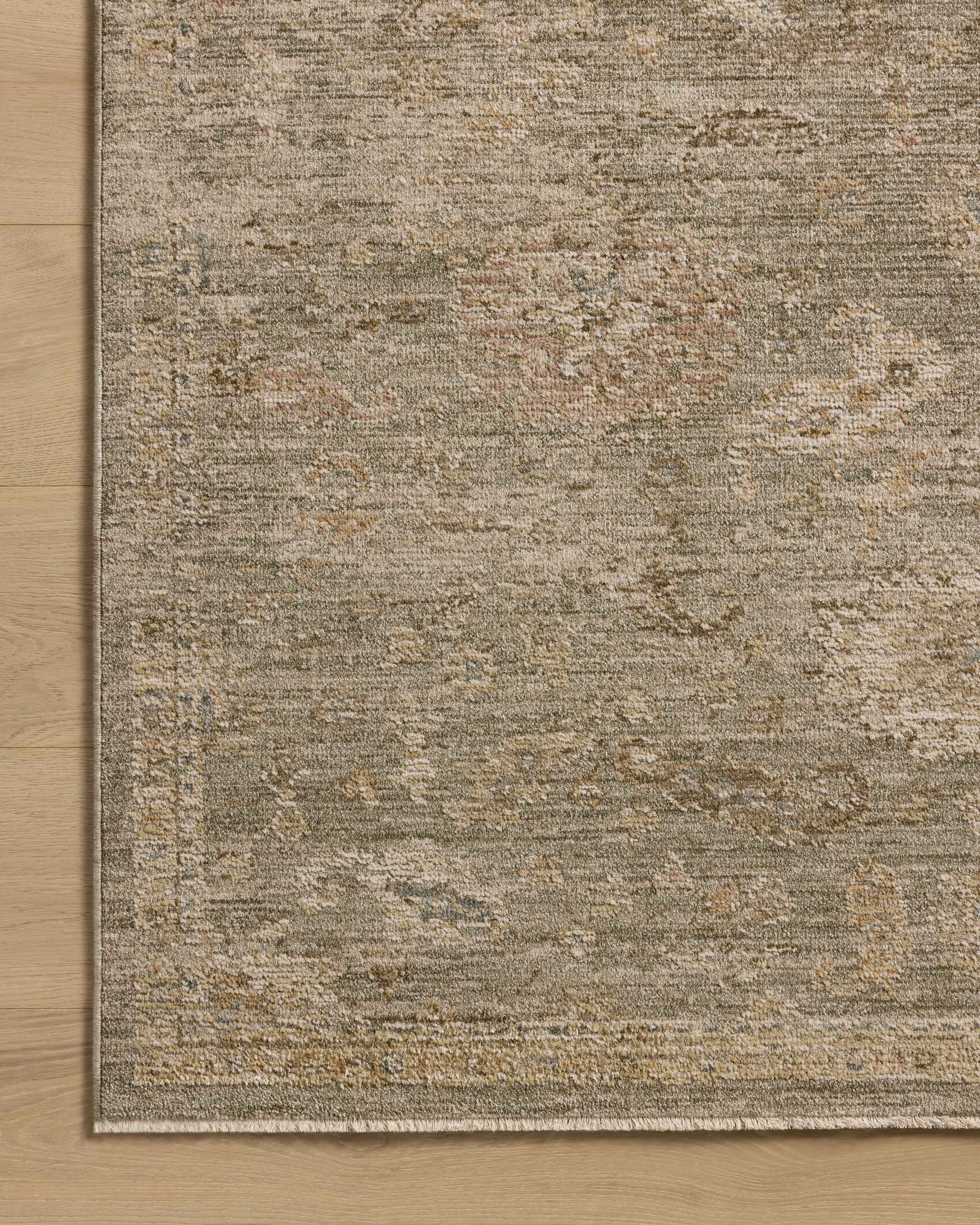 Willa Sage / Multi - Corner on Wood (V)