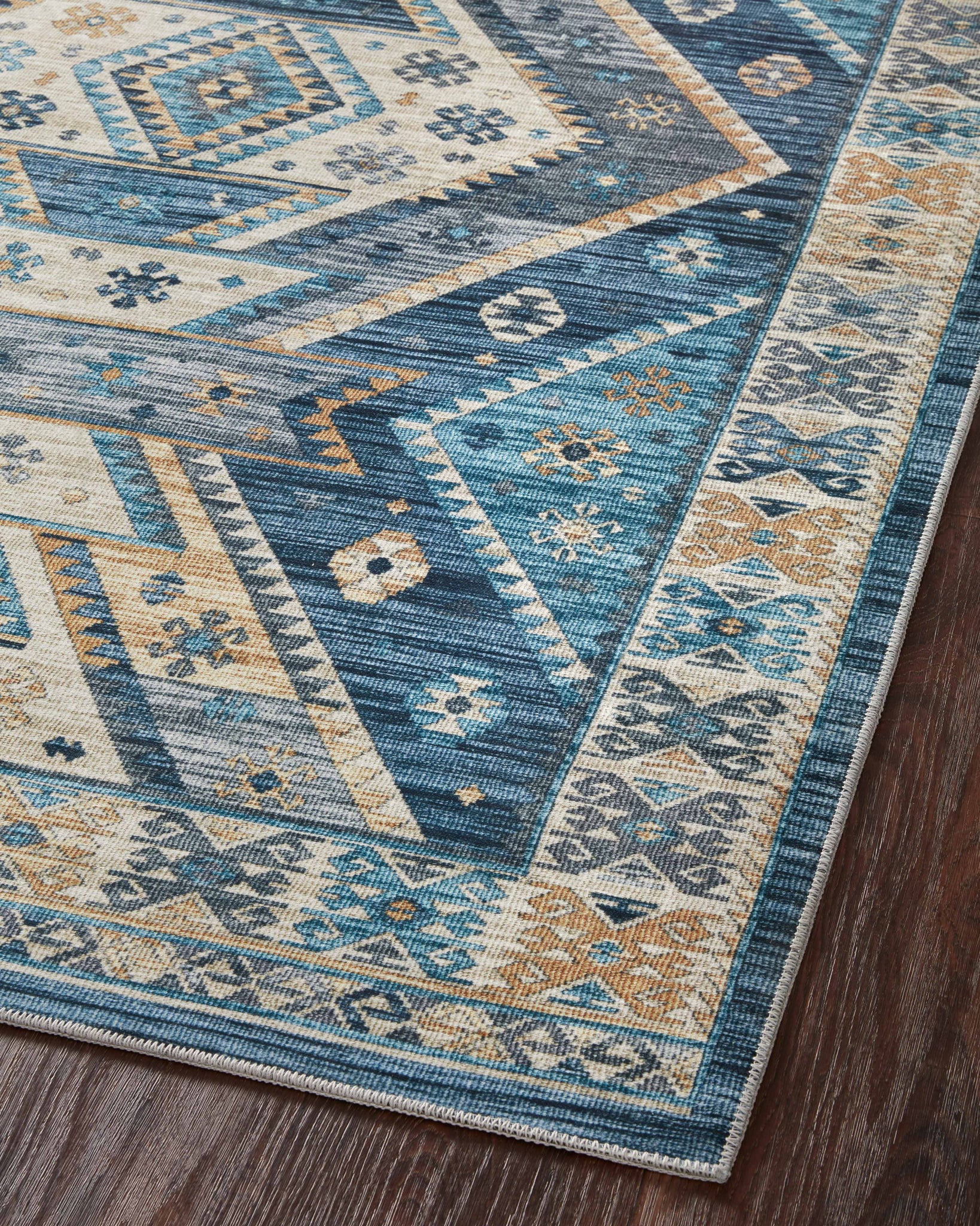 Zion Ocean / Gold - Angled Corner on Wood (V)