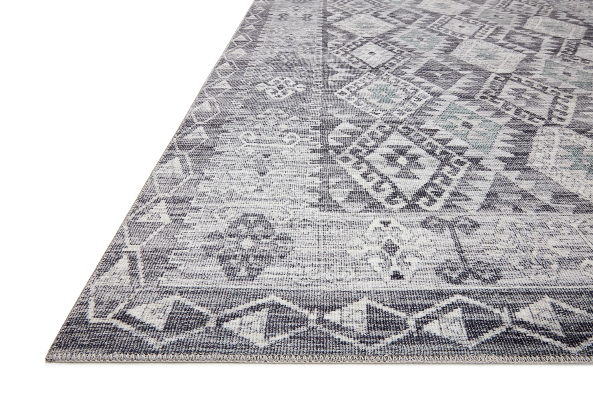Zion Charcoal / Slate - Rug Corner (H)