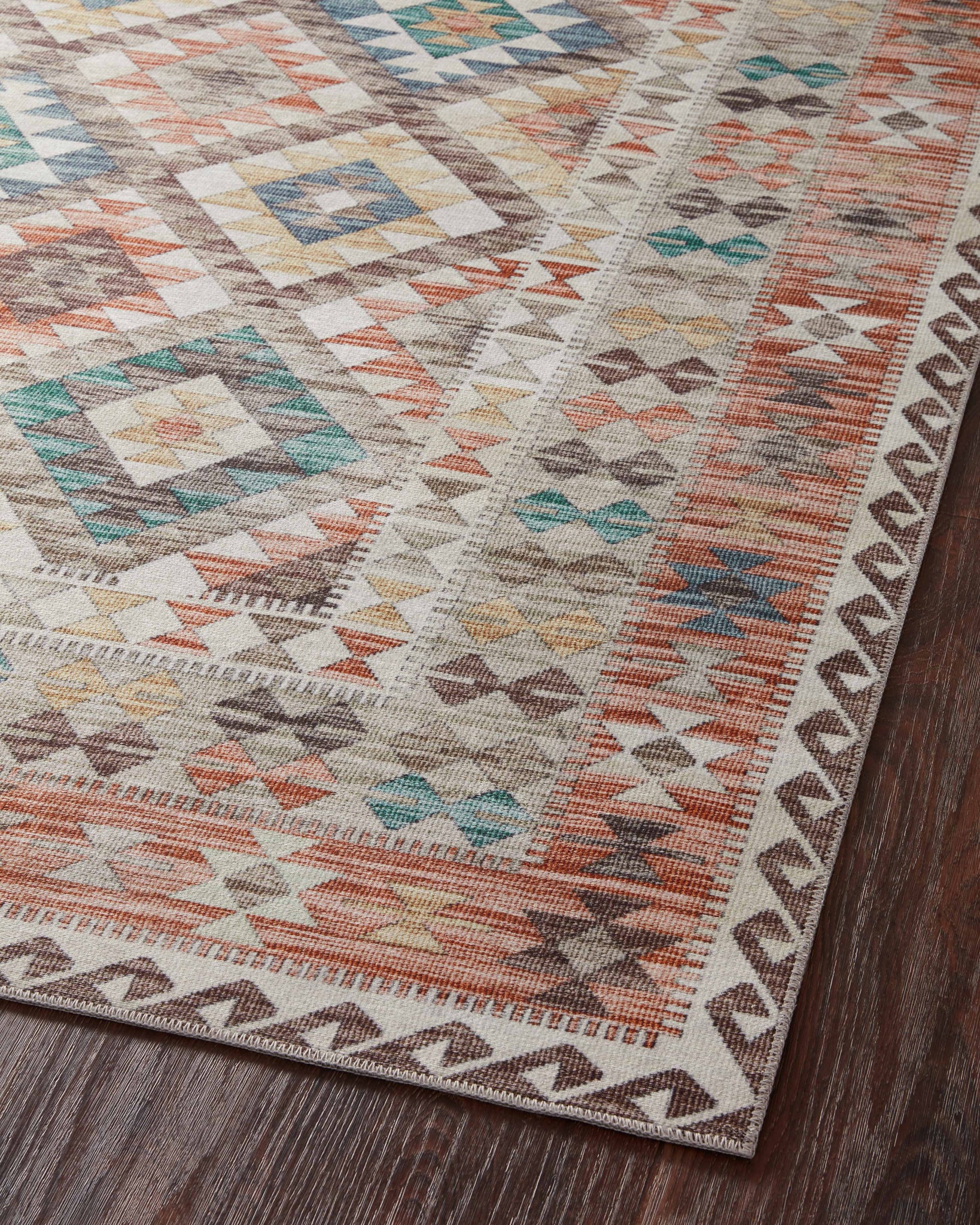 Zion Ivory / Multi - Angled Corner on Wood (V)
