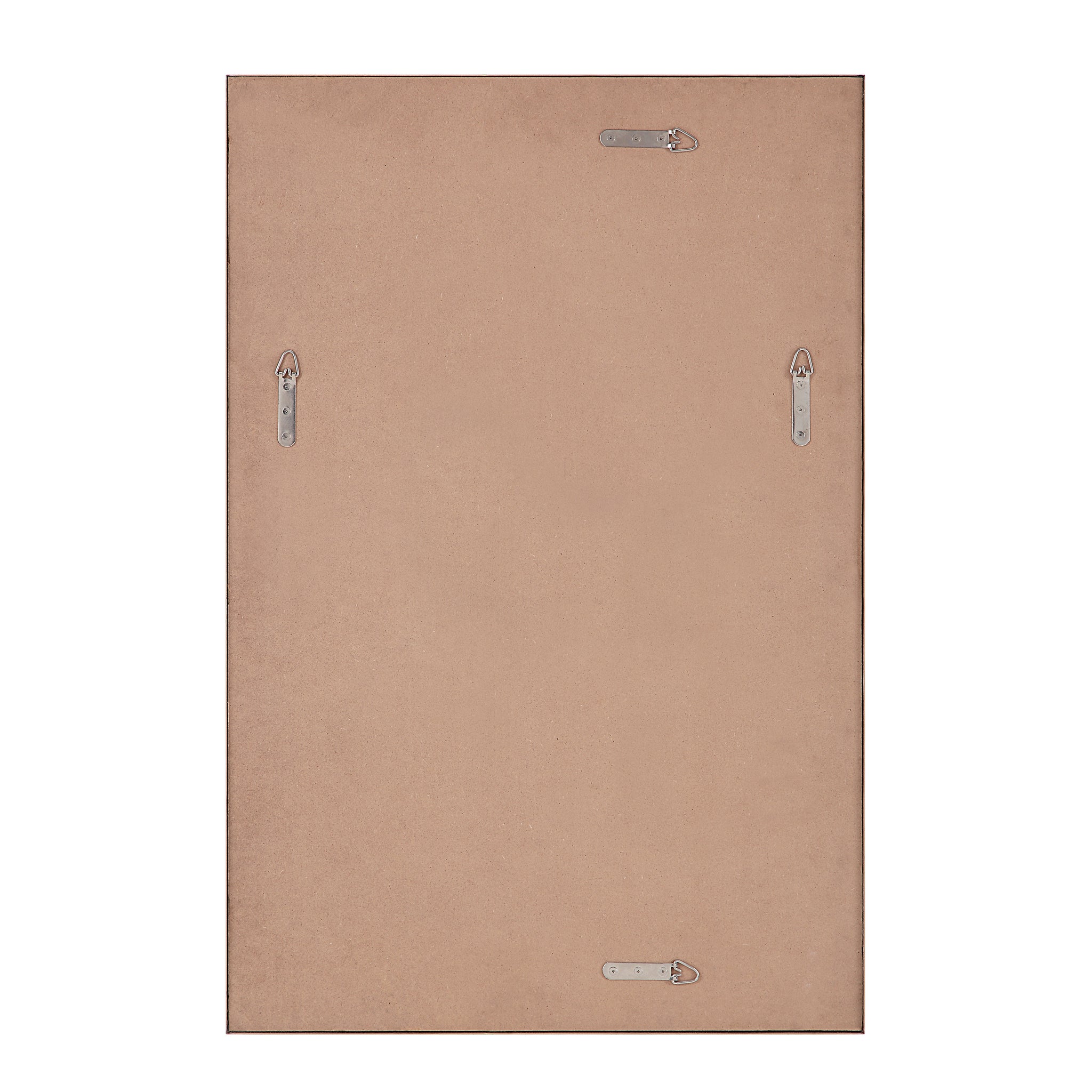 Back view of Sati Wall Mirror showing mounting hardware and a neutral backing.