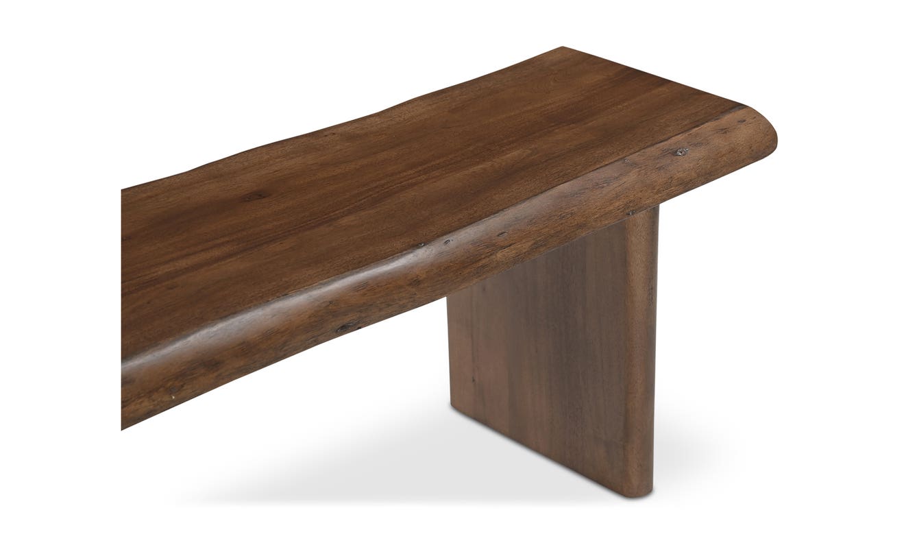 lifestyle view of Lila Dining Bench Small Brown luxury Bench