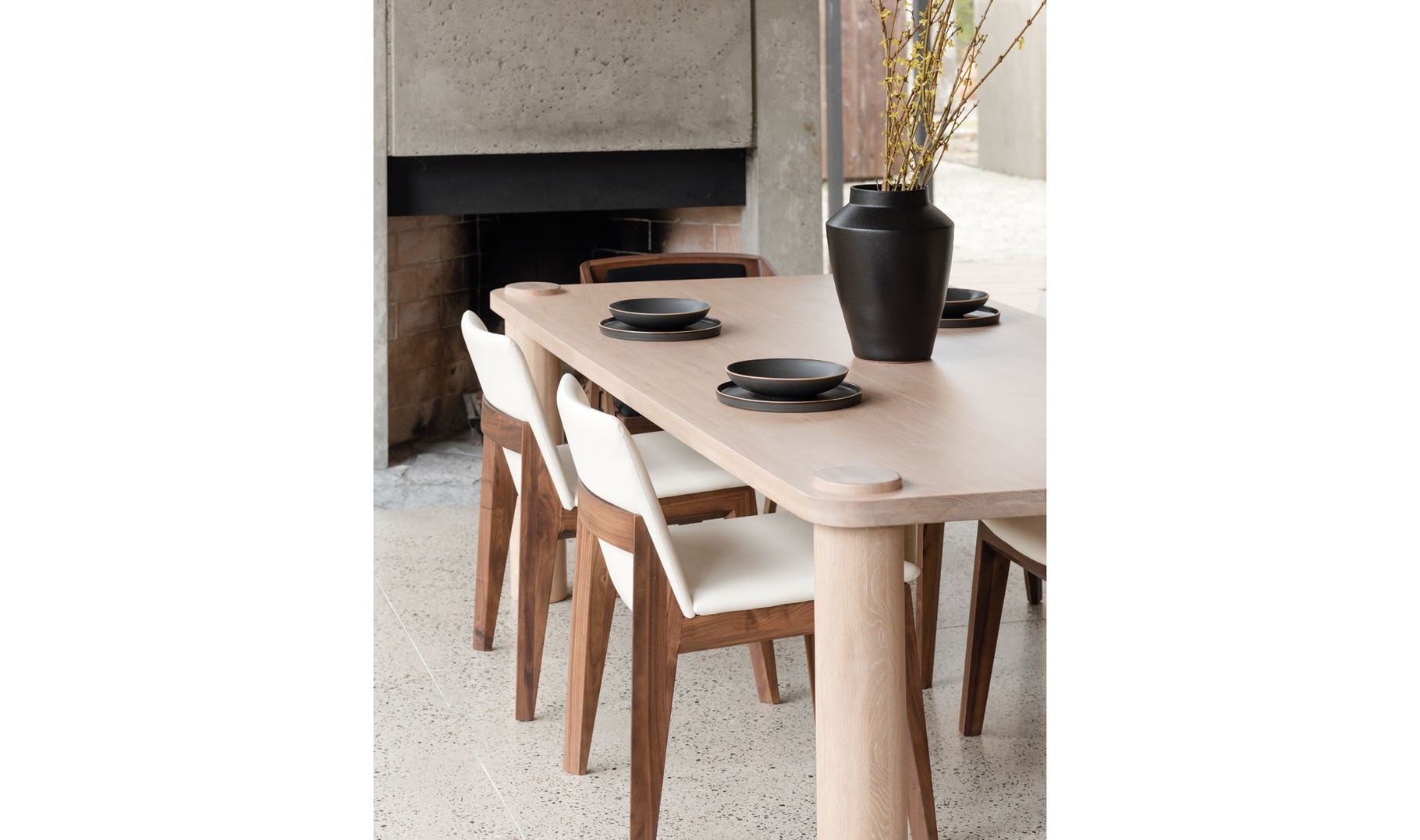 Deco Dining Chair Cream White (Set of Two)