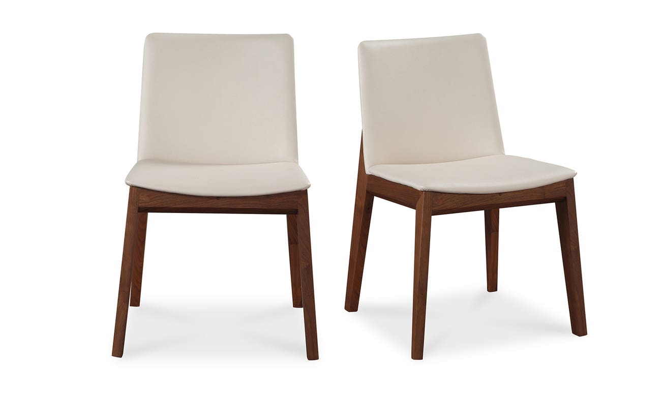 front view of Deco Dining Chair Cream White luxury Chair