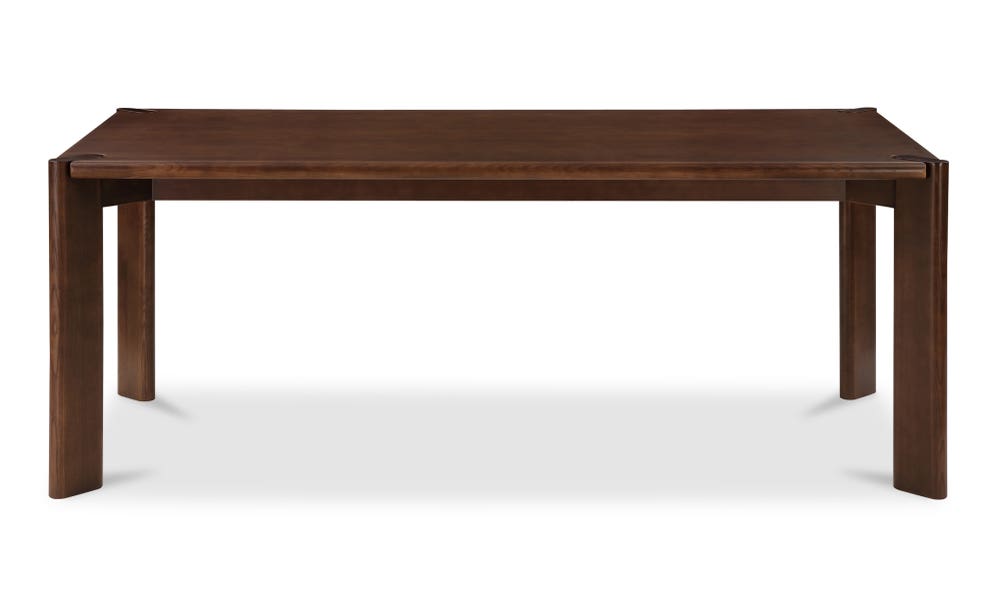 front view of Daifuku Small Dining Table Brown luxury Kitchen & Dining Room Table