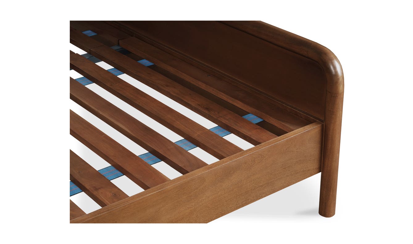 lifestyle view of Rye King Bed Warm Brown luxury Beds & Bed Fram