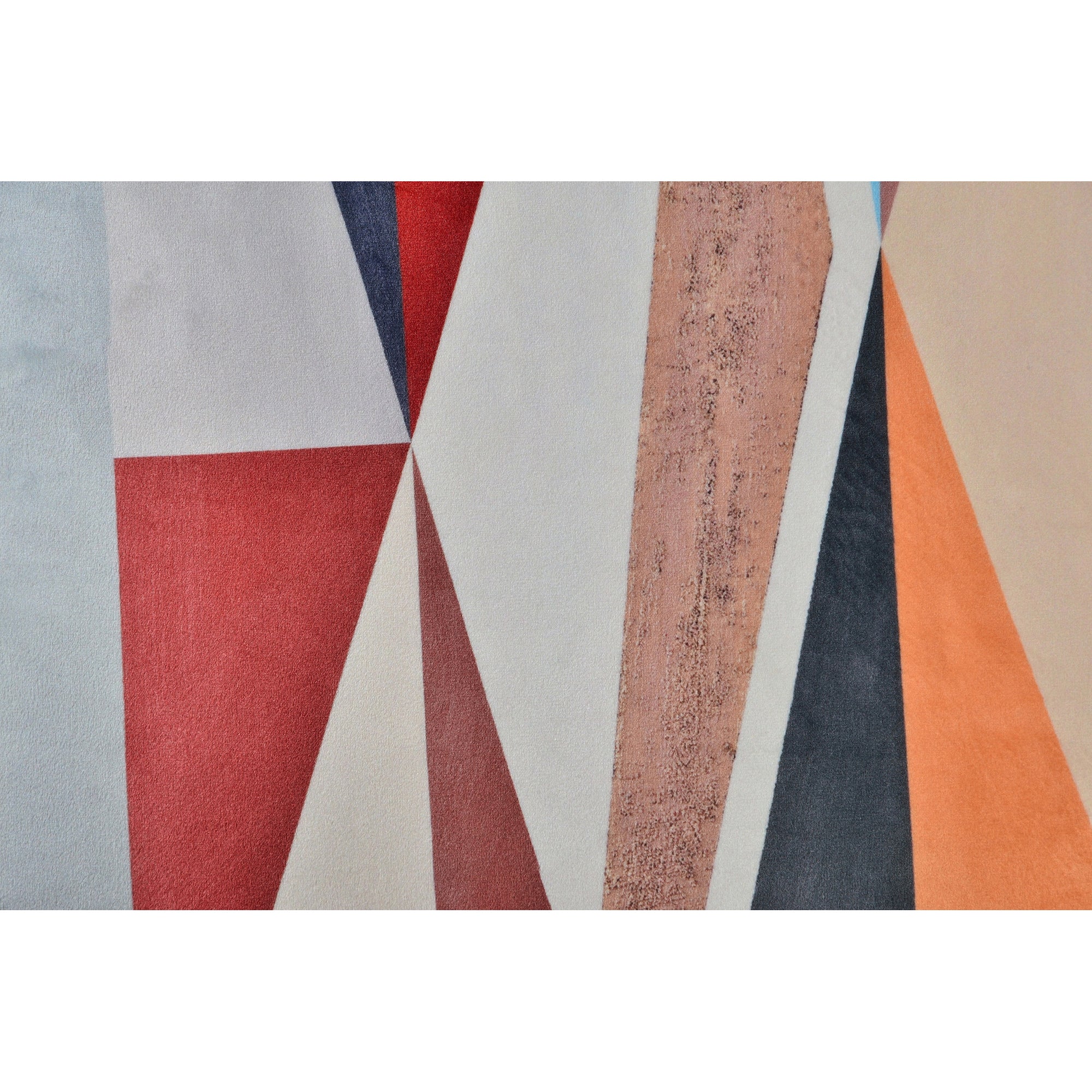 Close-up of Michel Indoor Pillow highlighting its colorful geometric pattern in detail.