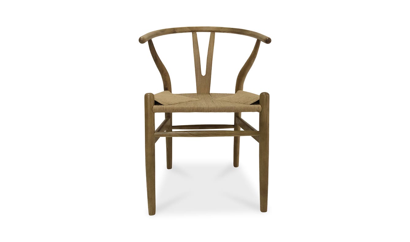 lifestyle view of Ventana Dining Chair Natural - Set Of Two luxury Chair