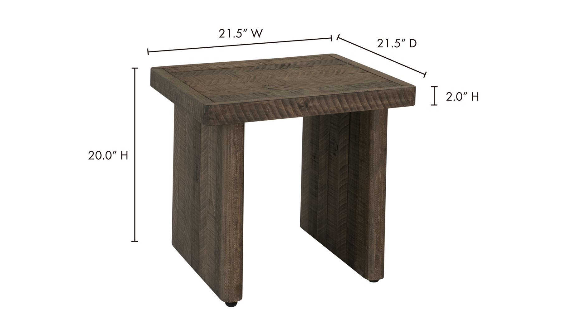 Table d'appoint Monterey gris clair
