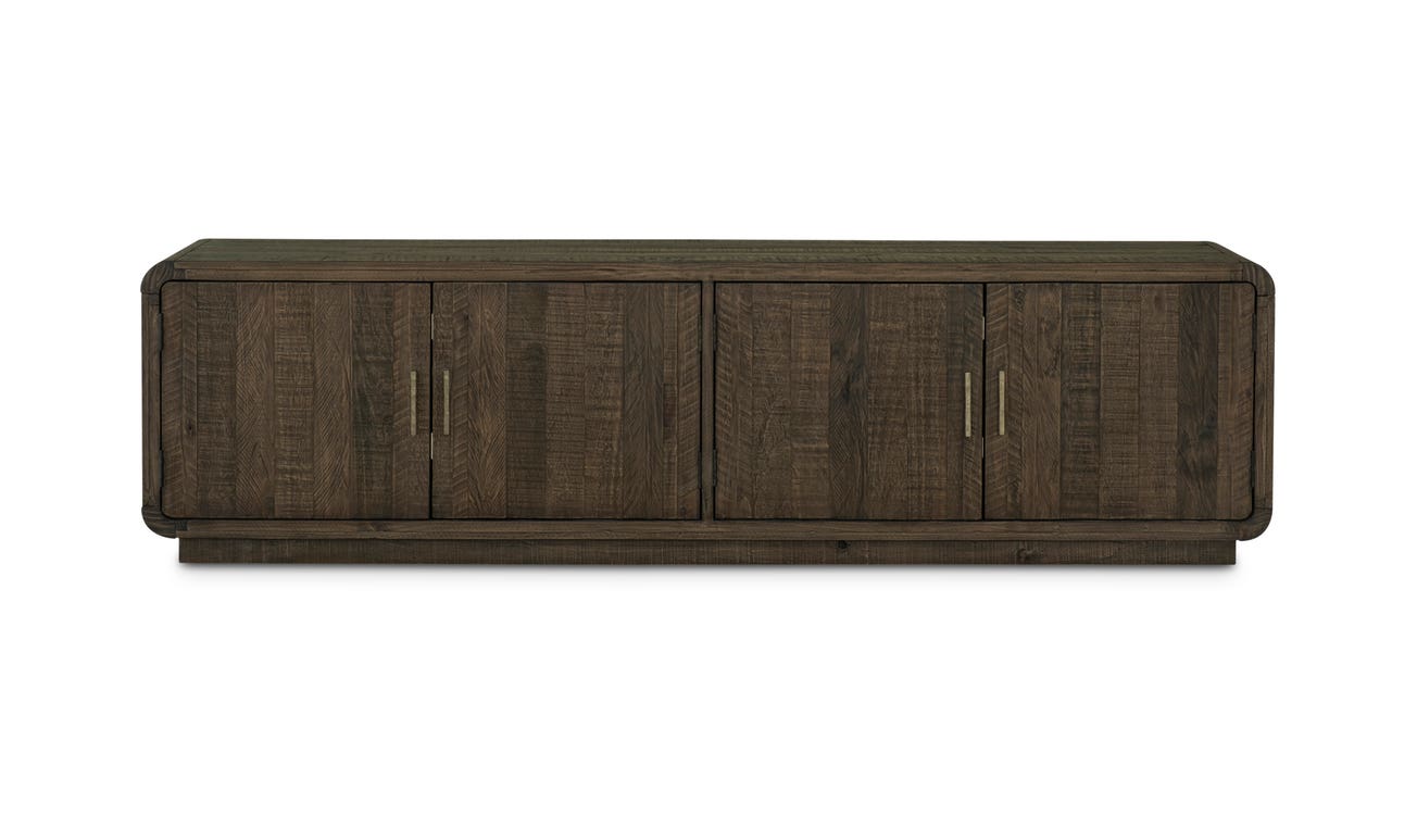 front view of Monterey Media Cabinet Light Grey luxury Entertainment Centers & TV Stand