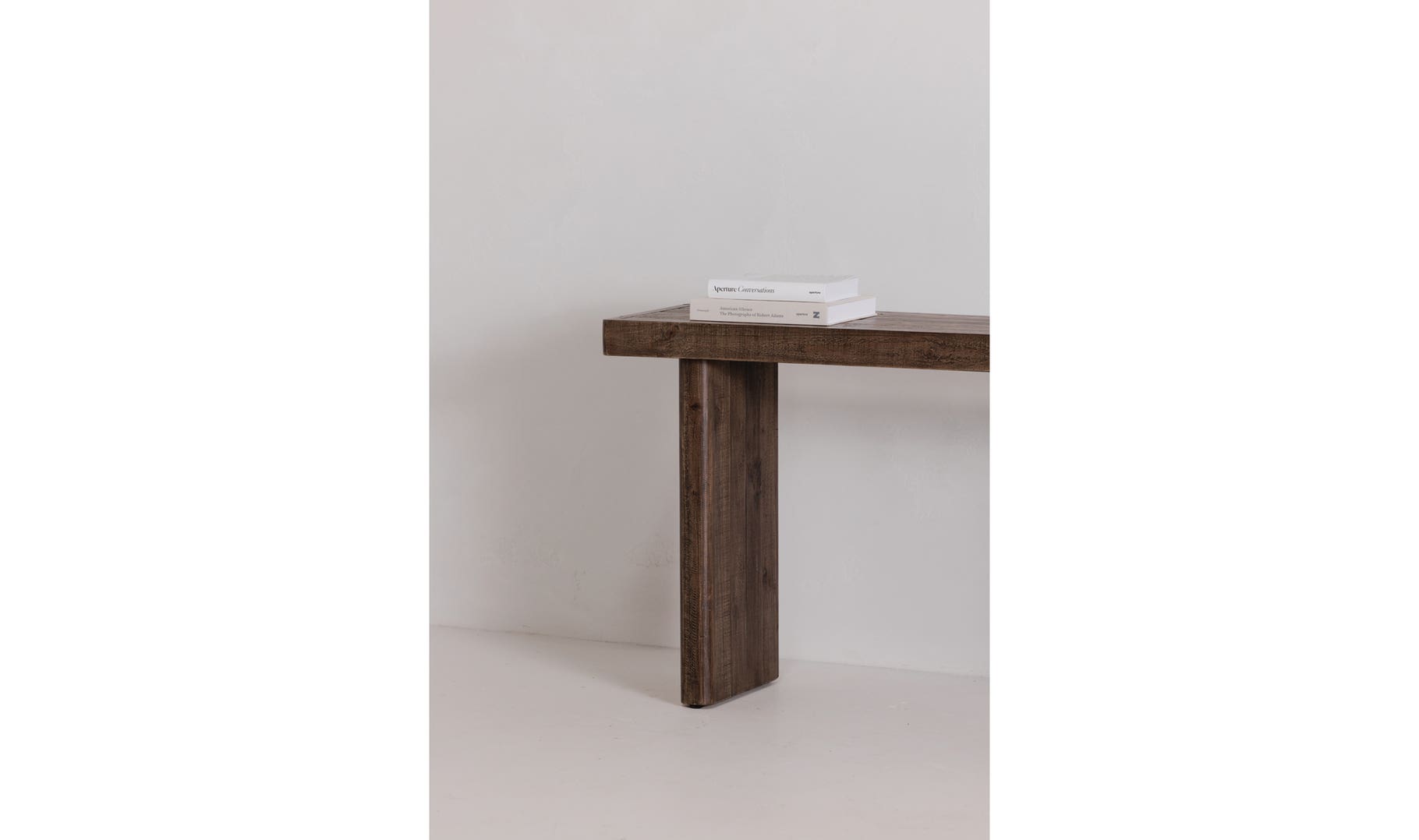 Mesa consola Monterey marrón envejecido