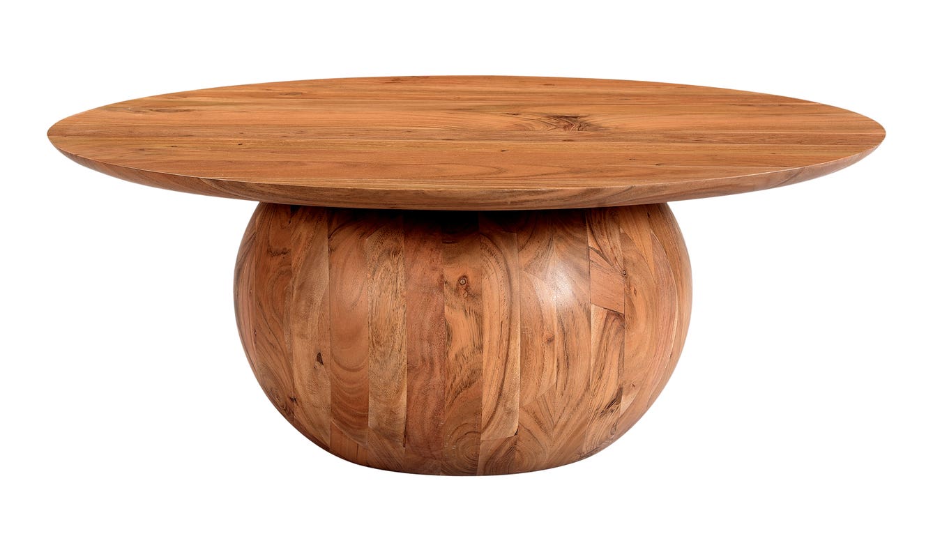 front view of Bradbury Coffee Table Natural luxury Coffee Table