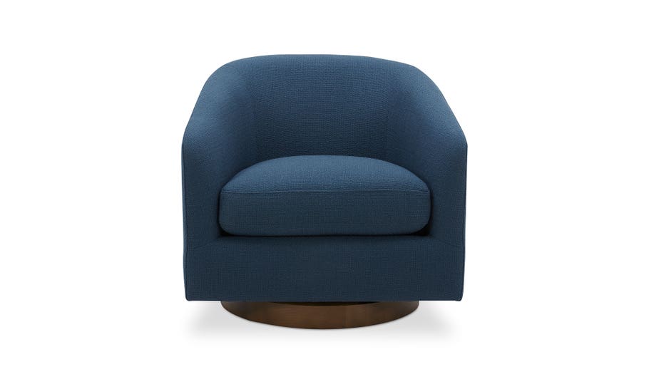 front view of Oscy Swivel Chair Dark Atlantic luxury Chair