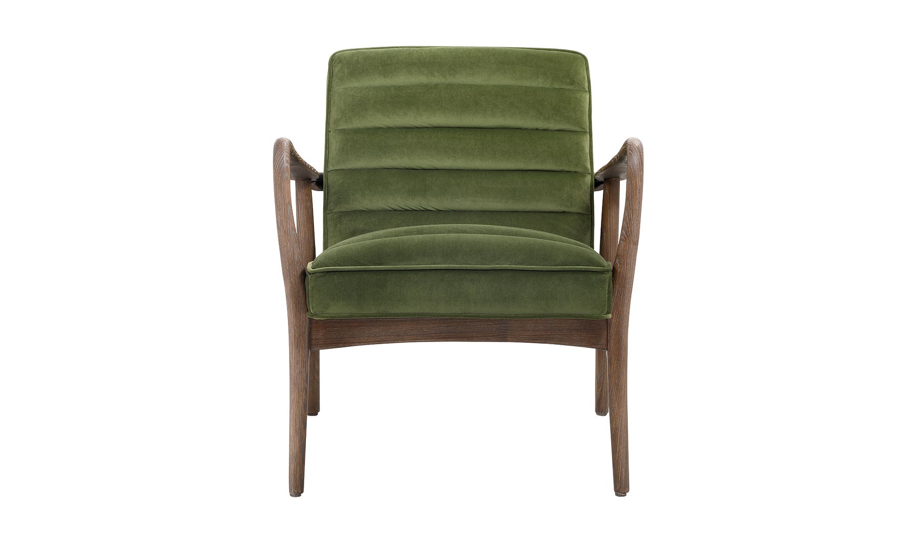 front view of Anderson Arm Chair Dark Ivy luxury Chair