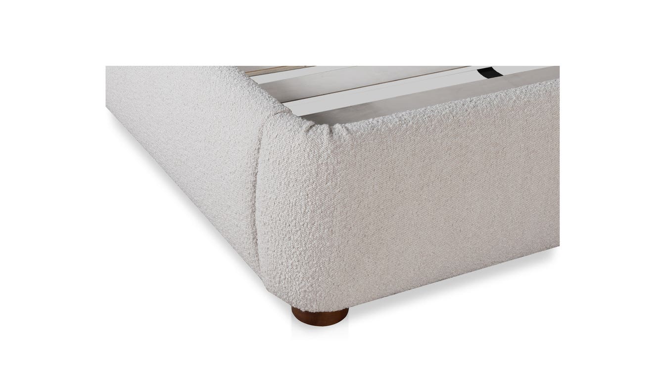lifestyle view of Colin King Bed Beige luxury Beds & Bed Fram