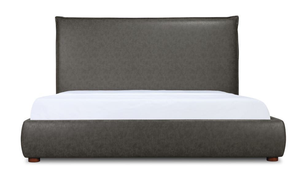 front view of Luzon King Bed Tall Slate luxury Beds & Bed Fram