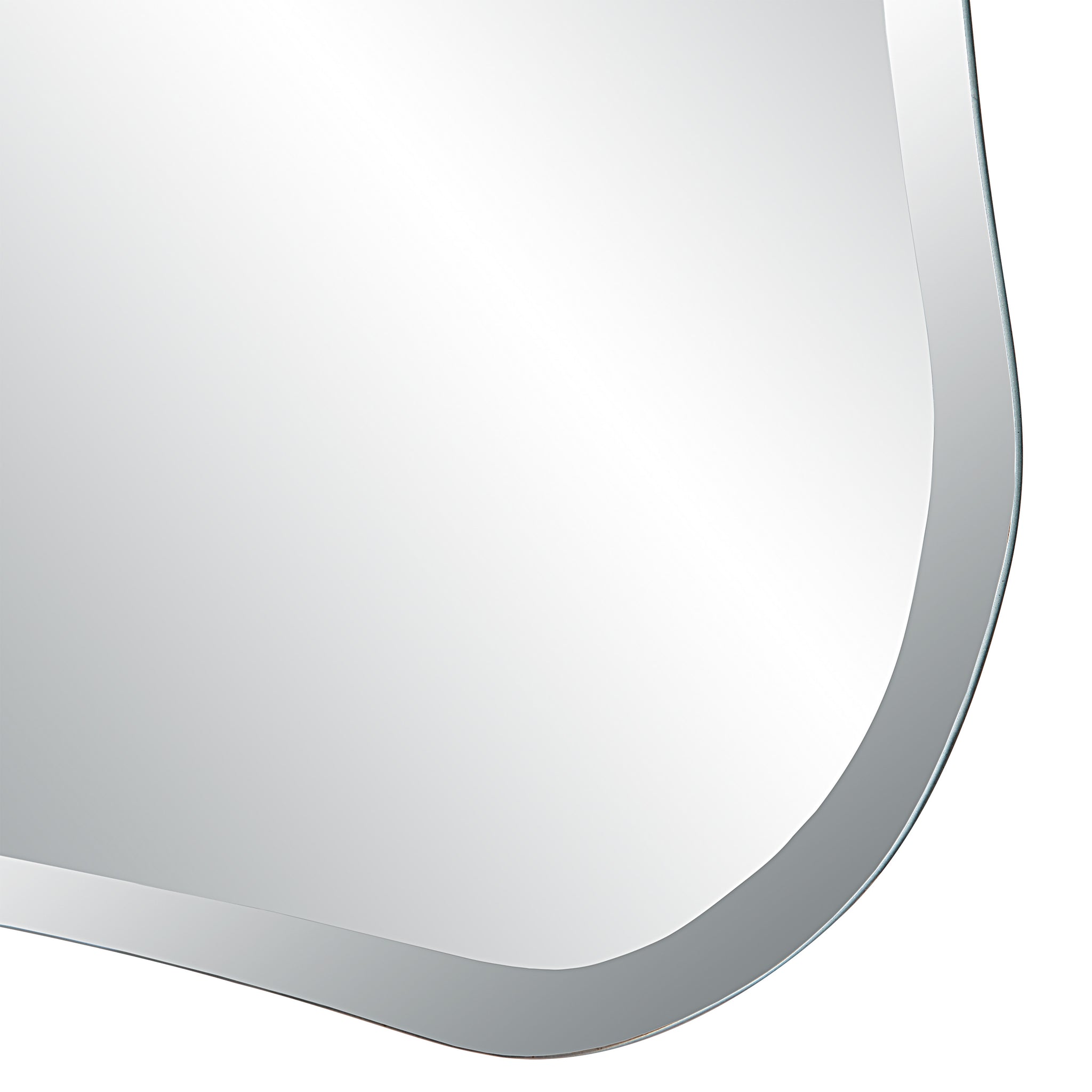 Close-up of Kalmia Wall Mirror showing its elegant curved edges