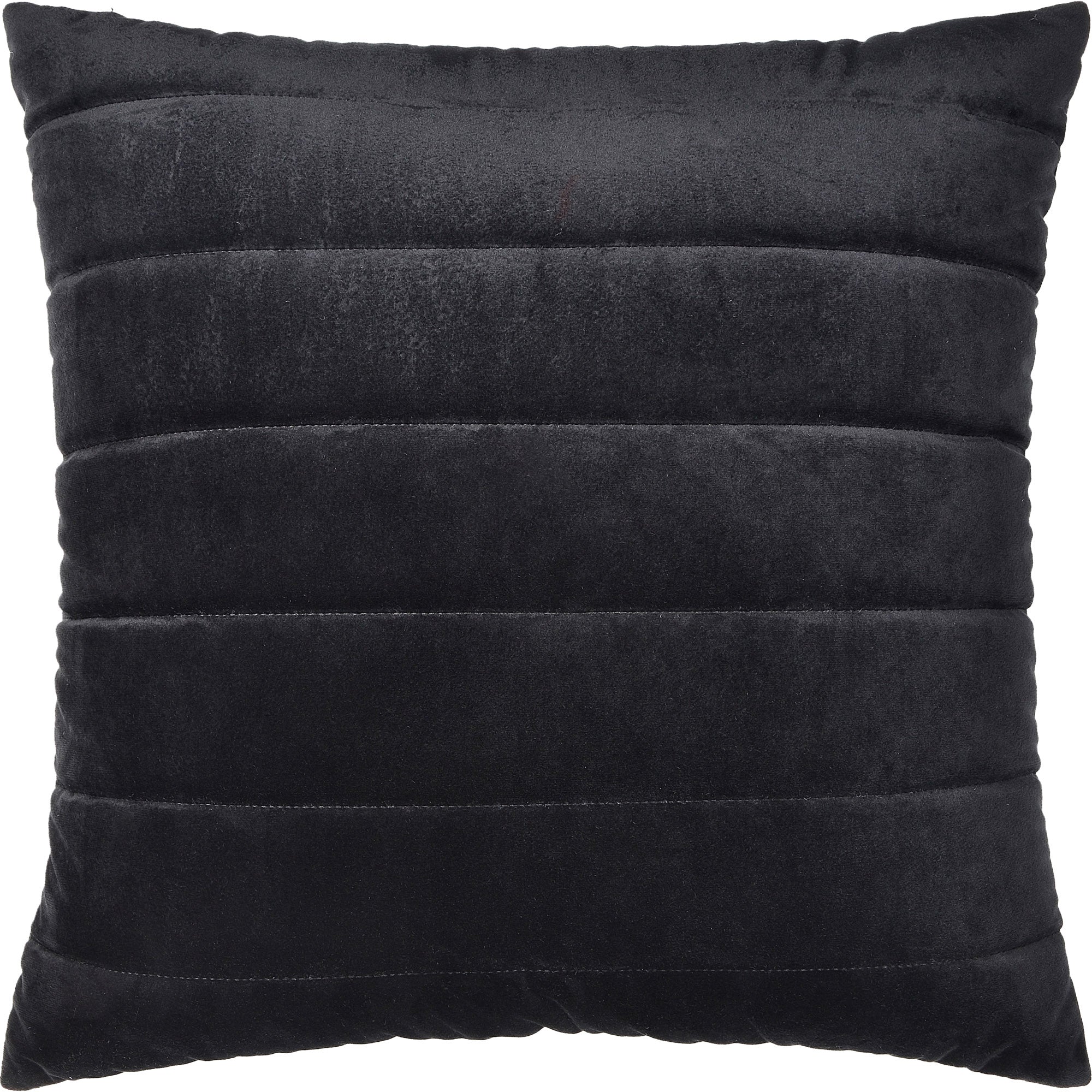Chatra Indoor Pillow in dark gray with vertical stitching detail