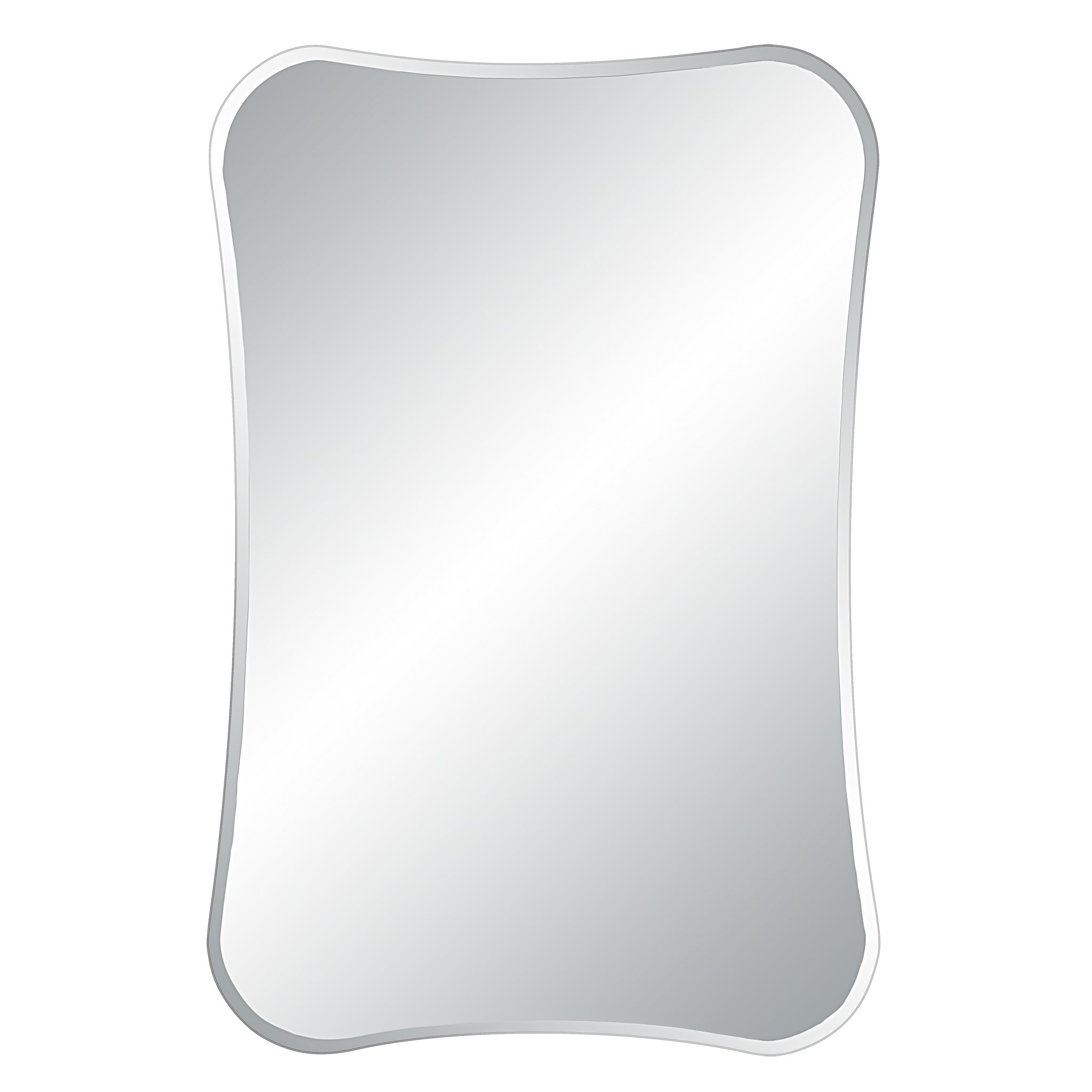 Kalmia Wall Mirror with a soft, rounded edge and reflective surface