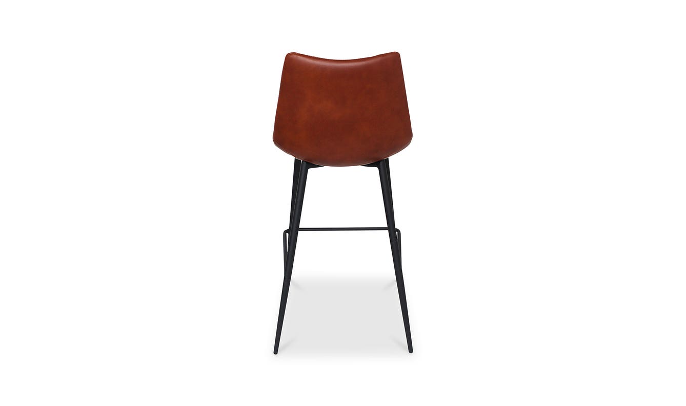 lifestyle view of Alibi Counter Stool Brown Set of Two luxury Table & Bar Stool