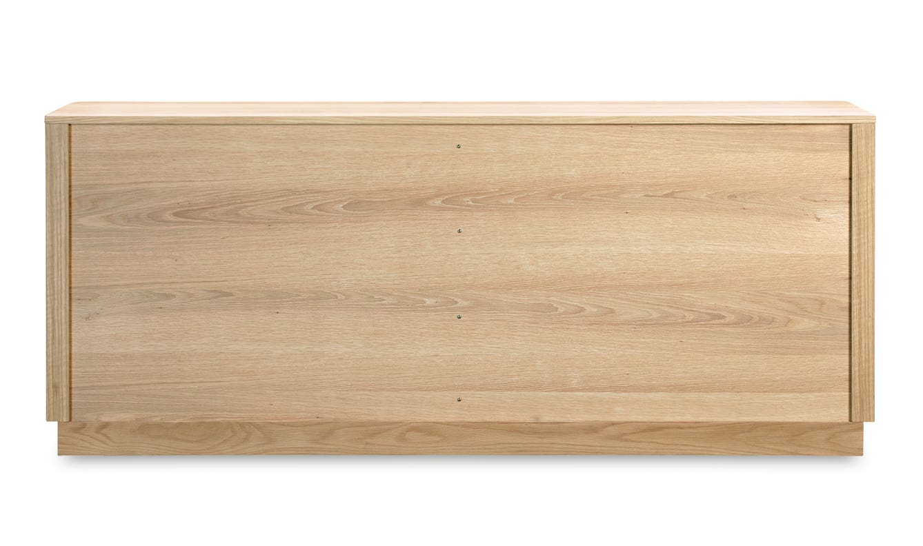 lifestyle view of Round Off Sideboard Oak luxury Buffets & Sideboard