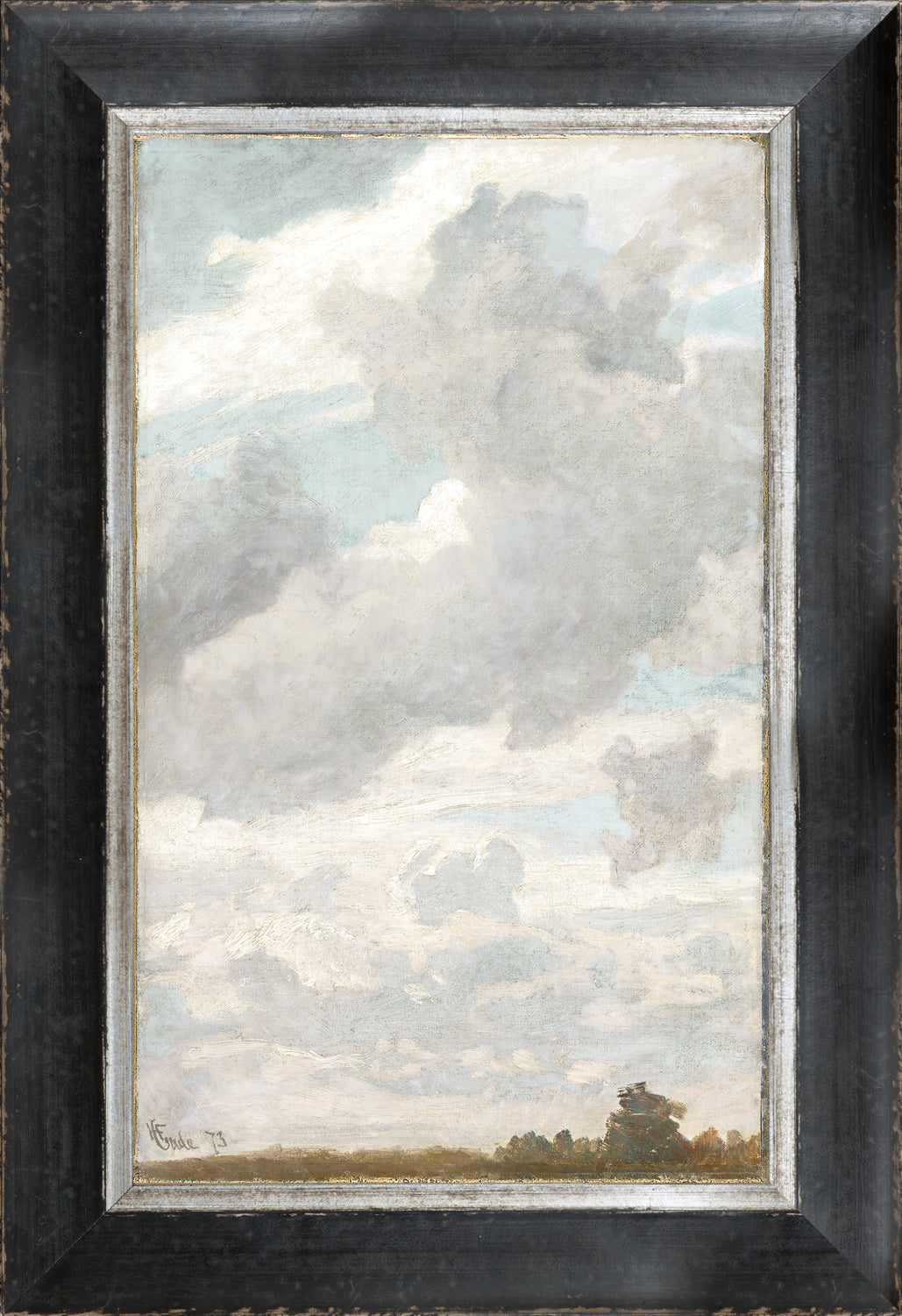 front view of Petite Scapes Air Study C. 1873 luxury Artwork