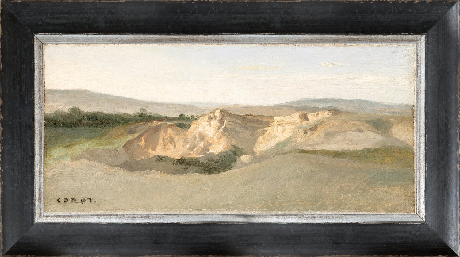 front view of Petite Scapes Italian Landscape C. 1825-28 luxury Artwork