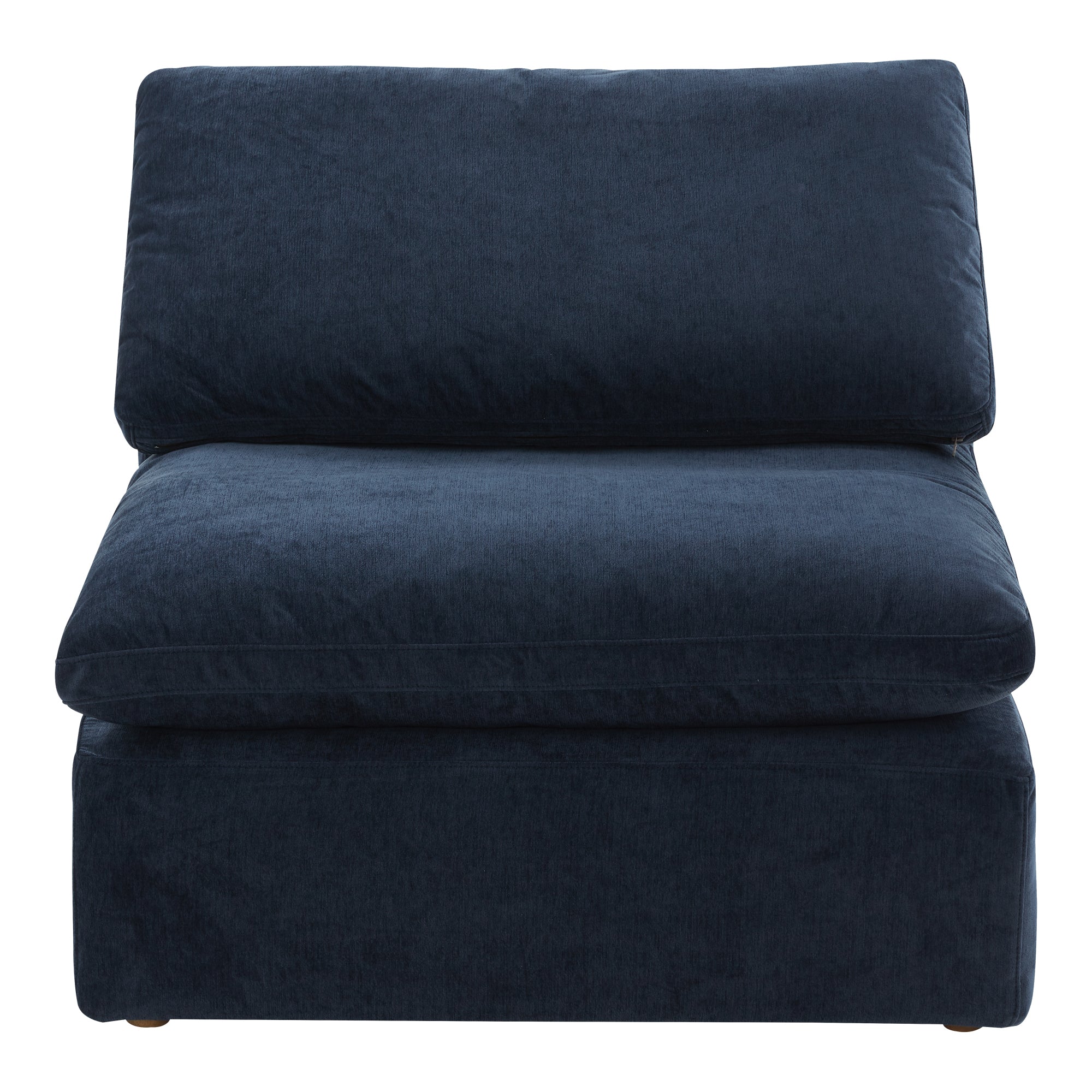 front view of Terra Slipper Chair Nocturnal Sky luxury Chair