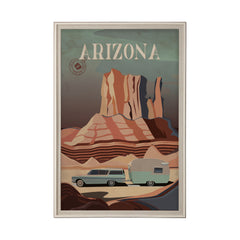 XL (42in. x 62in.) Art Print under Glass Brown Frame