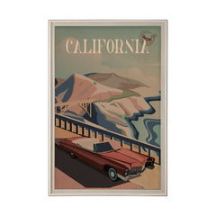 XL (42in. x 62in.) Art Print under Glass Brown Frame