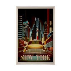 XL (42in. x 62in.) Art Print under Glass Brown Frame