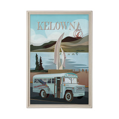 XL (42in. x 62in.) Art Print under Glass Brown Frame