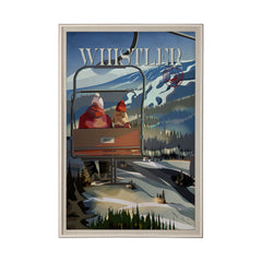 XL (42in. x 62in.) Art Print under Glass Brown Frame
