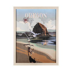 L (33in. x 43in.) Beige Frame