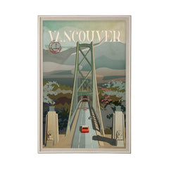 XL (42in. x 62in.) Art Print under Glass Brown Frame