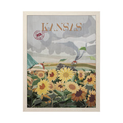 L (33in. x 43in.) Beige Frame