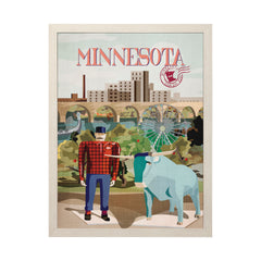 L (33in. x 43in.) Beige Frame