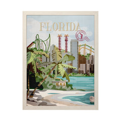 L (33in. x 43in.) Beige Frame