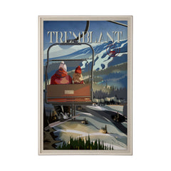 XL (42in. x 62in.) Art Print under Glass Brown Frame