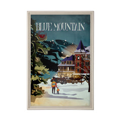 XL (42in. x 62in.) Art Print under Glass Brown Frame