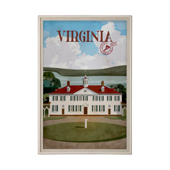 XL (42in. x 62in.) Art Print under Glass Brown Frame