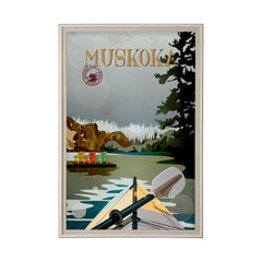 XL (42in. x 62in.) Art Print under Glass Brown Frame