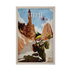XL (42in. x 62in.) Art Print under Glass Brown Frame