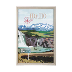 XL (42in. x 62in.) Art Print under Glass Brown Frame